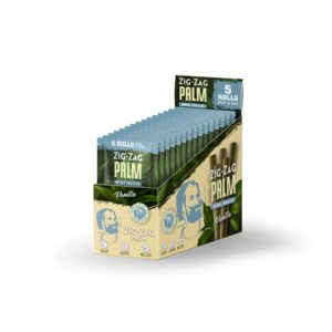 zig-zag rolling papers - pre-rolled palm leaf cones – mini roll size - 15 packs of 5 cones (75 cones) - all natural palm leaf & corn husk filter - guaranteed fresh with humidity control (vanilla)