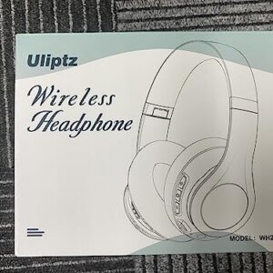 Uliptz Wireless Bluetooth Headphones, 65H Playtime, 6EQ Sound Modes, HiFi Stereo Over Ear Headphones with Microphone, Foldable Bluetooth 5.3 Headphones for Travel/Office/Cellphone/PC (Rose Gold)