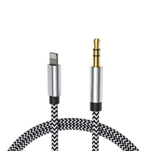 Aux Cord for iPhone, [Apple Mfi Certified] iPhone Headphones Jack iPhone to car 3.5mm Stereo Cord, Lightning to aux Adapter Compatible with iPhone 14/14Pro/13/13 Pro/13 Pro Max/12