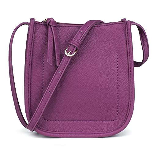 Montana West Small Crossbody Shoulder Bag for Women Mini Classic Satchel Handbags Lightweight Bucket Purse,MWC-077PP