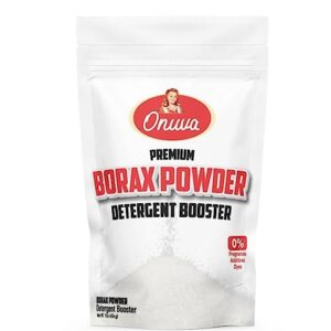 borax powder by onuva, 2lb (907gr),laundry booster,multipurpose cleaner (unscented)