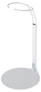 plymor dsp-5175w white adjustable doll stand, fits 10, 11, and 12 inch dolls or action figures, waist is 1.75 to 2.25 inches wide, 5 to 6 inches around