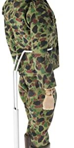 Plymor DSP-5175W White Adjustable Doll Stand, fits 10, 11, and 12 inch Dolls or Action Figures, Waist is 1.75 to 2.25 inches Wide, 5 to 6 inches Around