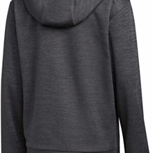 adidas Youth Tech Fleece Pullover Hoodie (as1, alpha, l, regular, Dark Grey/Neon Green)