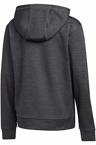 adidas Youth Tech Fleece Pullover Hoodie (as1, alpha, l, regular, Dark Grey/Neon Green)