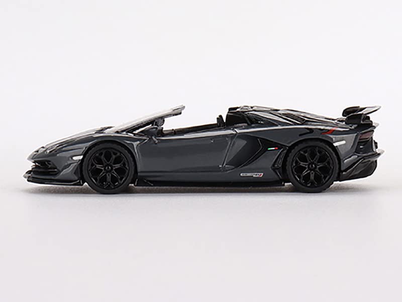 Lambo SVJ Roadster Griglo Telesto Dark Gray Limited Edition to 4200 pcs Worldwide 1/64 Diecast Model Car by True Scale Miniatures MGT00425