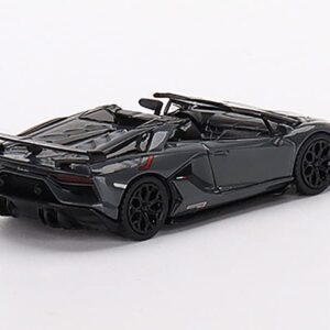 Lambo SVJ Roadster Griglo Telesto Dark Gray Limited Edition to 4200 pcs Worldwide 1/64 Diecast Model Car by True Scale Miniatures MGT00425