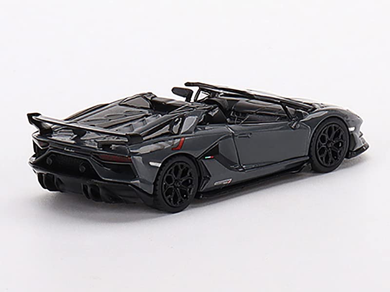 Lambo SVJ Roadster Griglo Telesto Dark Gray Limited Edition to 4200 pcs Worldwide 1/64 Diecast Model Car by True Scale Miniatures MGT00425