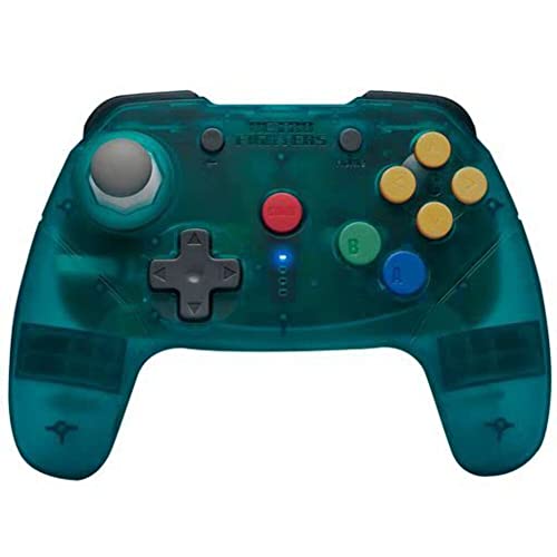 Retro Fighters Brawler64 Wireless Nintendo Switch Controller Online Bluetooth NSO Edition Blue (Blue)