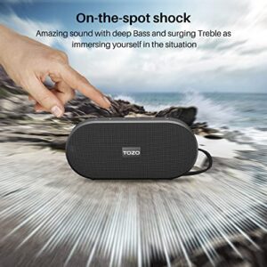 TOZO A2 Mini Wireless Earbuds Bluetooth 5.3 in Ear Light-Weight Headphones & TOZO PA1 Bluetooth Speaker with 20w Stereo Sound, Long Playtime IPX7 Waterproof Portable Wireless Speaker