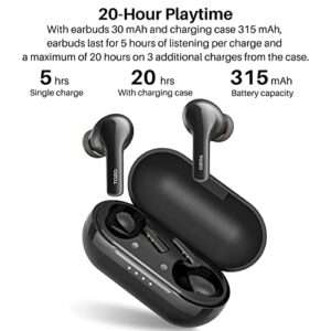 TOZO A2 Mini Wireless Earbuds Bluetooth 5.3 in Ear Light-Weight Headphones & TOZO PA1 Bluetooth Speaker with 20w Stereo Sound, Long Playtime IPX7 Waterproof Portable Wireless Speaker