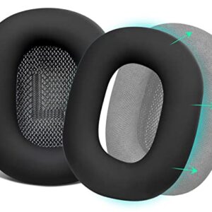 SOULWIT Silicone Ear Pads Cover Protector for AirPods Max Headphones Cushions, Sweatproof, Easily Washable, Rugged Durability - Black