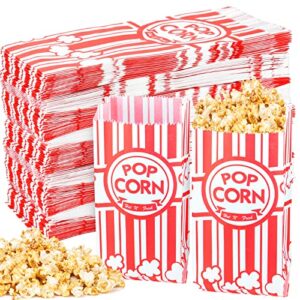 essenya 200 pcs popcorn bags, popcorn machine supplies set 1 oz small pop corn bags popcorn bag individual servings for popcorn machine movie night theater accessories