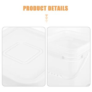 Zerodeko Cereal Container Laundry Container Washing Powder Bucket Laundry Powder Pods Storage Bin Box Fabric Softener Dispenser for Liquid Shampoo Laundry Room Rice Container