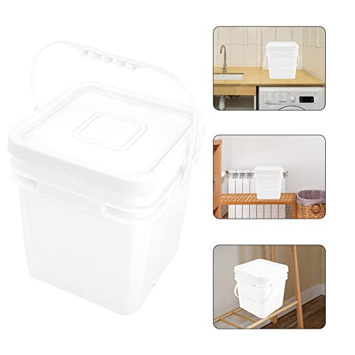 Zerodeko Cereal Container Laundry Container Washing Powder Bucket Laundry Powder Pods Storage Bin Box Fabric Softener Dispenser for Liquid Shampoo Laundry Room Rice Container