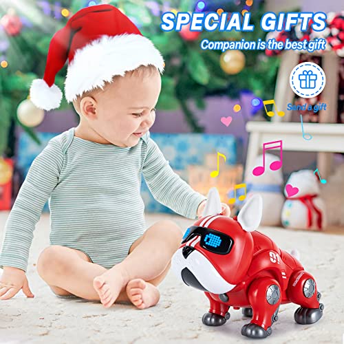 Noetoy Robot Toys, Smart Electronic Pets with Electronic Light & Music, Fun Interactive Early Educational Toy Christmas Birthday Gift for 1 2 3 Years Old Boys Girls