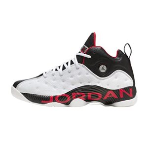 jordan jumpman team ii men's shoes size - 10.5 white/true red-black