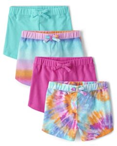 the children's place baby girls dolphin shorts, blue radiance | mary dye_daydreamer | pink summer | summer toddler ombre_pink summer_blue radiance