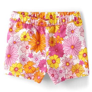 The Children's Place Baby Toddler Girls Pull On Everyday Shorts, Pink Floral, 5T