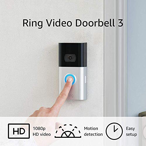 Video Doorbell Ring 3 – Enhanced WiFi, Improved Motion Detection, 1080p, Easy Installation with Playhardest Cleaning Cloth