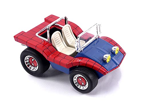 Marvel Spider-Man 1:24 Buggy Die-cast Car & 2.75" Figure, Toys for Kids and Adults
