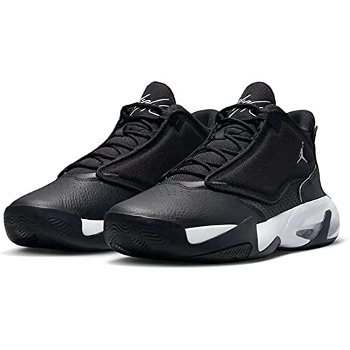 Men's Jordan Max Aura 4 Shoes Black Cat Black/Anthracite-Black (DN3687 001) (Black MET Silver White, us_Footwear_Size_System, Adult, Men, Numeric, Medium, Numeric_10)