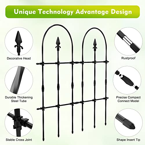 Garden Trellis for Climbing Plants Outdoor and Indoor, 35inch*33inch Thickened Rustproof Plant Support Fence Climbing Frame for Ivy Vines Rose Vegetable Flower Potted Plants Climbing