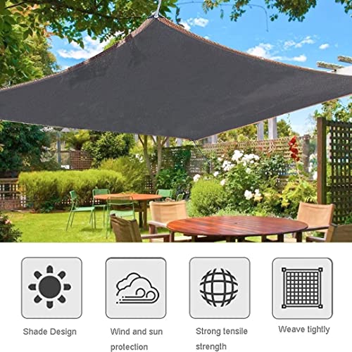 TOTOZAKUL Shade Cloth - Garden Mesh Netting Black-7x7 FT,with Grommets Outdoor Sun Cover for Pergola Patio Plants Greenhouse Chicken Coop Shading Rate 70-90% Sunblock Net Patio,Shade Sails Lawn