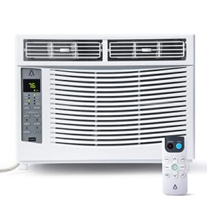 acekool 6000 btu smart air conditioner window unit, 110-115v window ac unit with remote/app control and dehumidify function, energy savings, quiet operation, cools 250 sq.ft