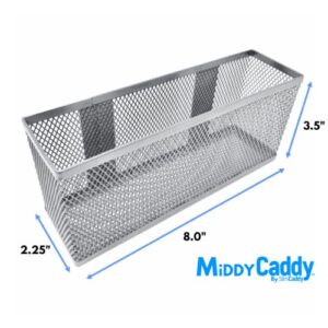 MIDDY CADDY Cabinet Organizer | Optimize Your Cabinet Space | Cabinet Door Organizer | Spice Organizer, Bathroom Accessories, Under Sink Organizers, and More | 2 PK, 8”L x 3.5”H x 2.25”D each