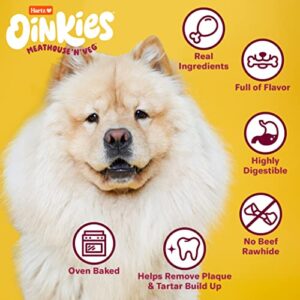 Hartz Oinkies Meathouse'n'Veg Hearty Kabobs Dog Treats with Real Chicken, Duck, Carrots, and Sweet Potato, Long-Lasting Yet Highly Digestible, 18 Count