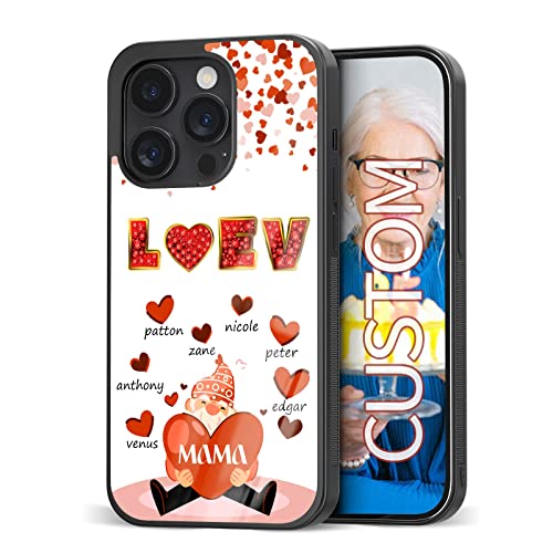 Customizable Phone Cases Funny Gifts for Women iPhone 11 12 13 14 Pro Max Plus Mini Xr Xs Samsung Note 7 8 9 10 20 Ultra Plus Moto Edge 20 Pro LITE Pixel 6 6Pro 7 Pro LG G6 7 8 (Red Heart Group Love)