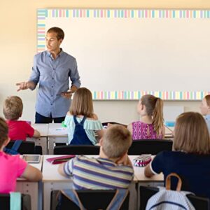 Teacher Created Resources Pastel Pop Stripes Straight Rolled Border Trim - 50ft - Decorate Bulletin Boards, Walls, Desks, Windows, Doors, Lockers, Schools, Classrooms, Homeschool & Offices