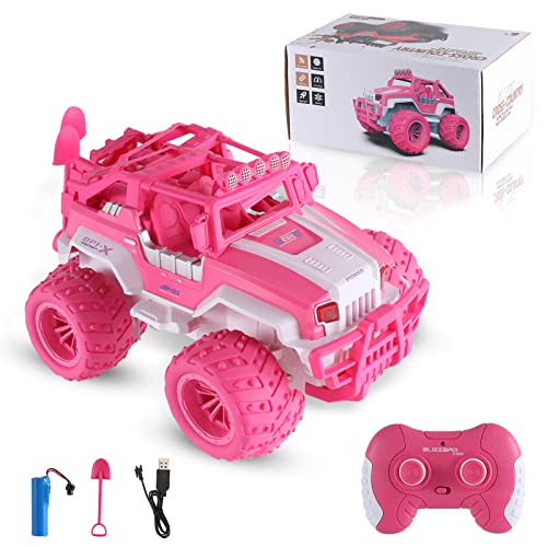 V&V.Fashyi Girls 4-7, Kids RC Car for Age 3-5, Boys 8-12, Pink Toy Car with Remote Control, car Toys for Boys Age 6-10