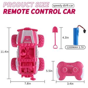 V&V.Fashyi Girls 4-7, Kids RC Car for Age 3-5, Boys 8-12, Pink Toy Car with Remote Control, car Toys for Boys Age 6-10