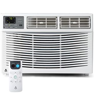 acekool 8000 btu smart window air conditioner, window ac unit with remote/app control and dehumidification function, energy savings, quiet operation, cools 350 sq.ft, 110-115v