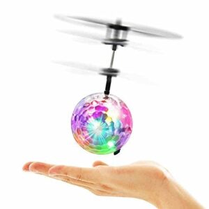 Flying Ball RC Toys For Children Goo Play For Child Ball Helicopter Gifts For Child Built-In-Shinning LED Disco Light Induction Ball Children Play Indoor And Outdoor Gifts For Boy Girl…