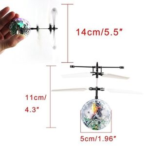 Flying Ball RC Toys For Children Goo Play For Child Ball Helicopter Gifts For Child Built-In-Shinning LED Disco Light Induction Ball Children Play Indoor And Outdoor Gifts For Boy Girl…