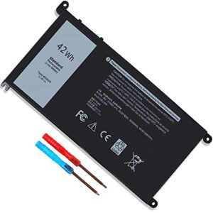 42wh wdx0r battery for dell inspiron 15 5000 7000 5578 5565 5567 5568 5570 7579 7569 13 5378 5368 7375 7368 7378 17 5765 5767 5770 latitude 3480 3580 3490 3590 repalcement for p69g 3crh3 cymgm 11.4v