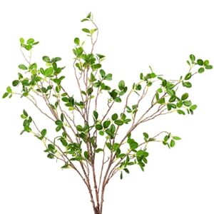 szjias faux stems artificial branches for vase faux greenery plant stems for fake tree branches (3 branches, 43.3 inch/branches)