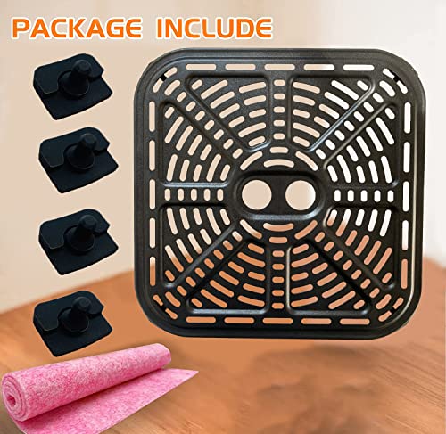 Air Fryer Grill Pan for 6.8QT COSORI Air Fryers, 9.02IN Square Upgraded Air Fryer Grill Crisper Plate Tray, Air Fryer Griller Rack Grate Grid Insert Pan for 6.8 Quart COSORI Air Fryers, Nonstick