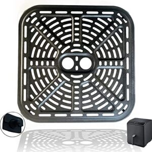 air fryer grill pan for 6.8qt cosori air fryers, 9.02in square upgraded air fryer grill crisper plate tray, air fryer griller rack grate grid insert pan for 6.8 quart cosori air fryers, nonstick