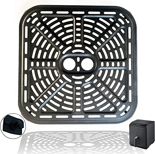 Air Fryer Grill Pan for 6.8QT COSORI Air Fryers, 9.02IN Square Upgraded Air Fryer Grill Crisper Plate Tray, Air Fryer Griller Rack Grate Grid Insert Pan for 6.8 Quart COSORI Air Fryers, Nonstick