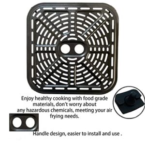 Air Fryer Grill Pan for 6.8QT COSORI Air Fryers, 9.02IN Square Upgraded Air Fryer Grill Crisper Plate Tray, Air Fryer Griller Rack Grate Grid Insert Pan for 6.8 Quart COSORI Air Fryers, Nonstick