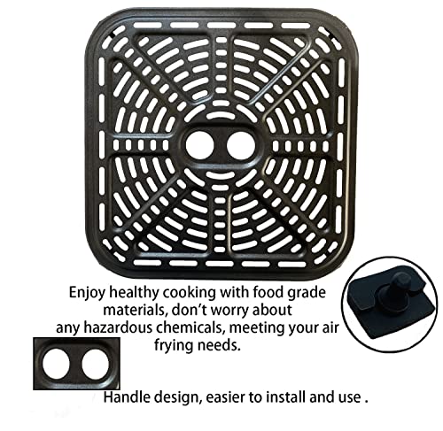 Air Fryer Grill Pan for 6.8QT COSORI Air Fryers, 9.02IN Square Upgraded Air Fryer Grill Crisper Plate Tray, Air Fryer Griller Rack Grate Grid Insert Pan for 6.8 Quart COSORI Air Fryers, Nonstick