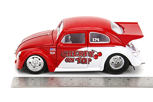 Punch Buggy Slug Bug 1:24 1959 Volkswagen Drag Beetle Die-Cast Car, Toys for Kids and Adults