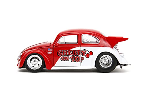 Punch Buggy Slug Bug 1:24 1959 Volkswagen Drag Beetle Die-Cast Car, Toys for Kids and Adults