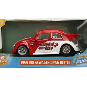 Punch Buggy Slug Bug 1:24 1959 Volkswagen Drag Beetle Die-Cast Car, Toys for Kids and Adults