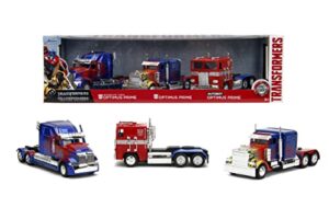 transformers optimus prime 1:32 3-pack die-cast cars, toys for kids and adults