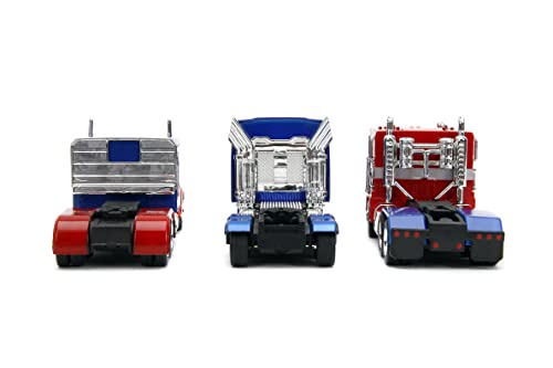 Transformers Optimus Prime 1:32 3-Pack Die-Cast Cars, Toys for Kids and Adults